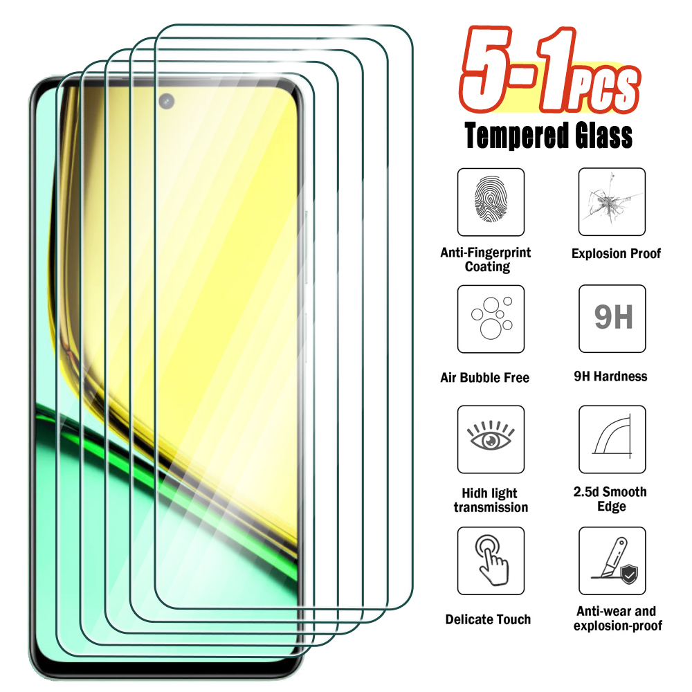 Realme C67 - 5-1 pces vidro temperado para realme