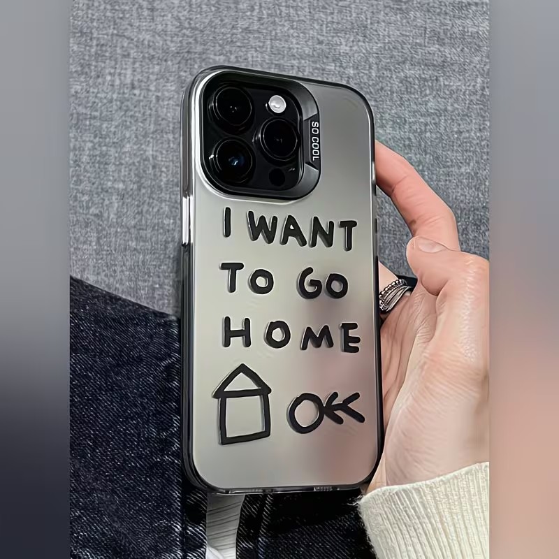 Apple Iphone 16 - Capa de Telefone Prateada com Design
