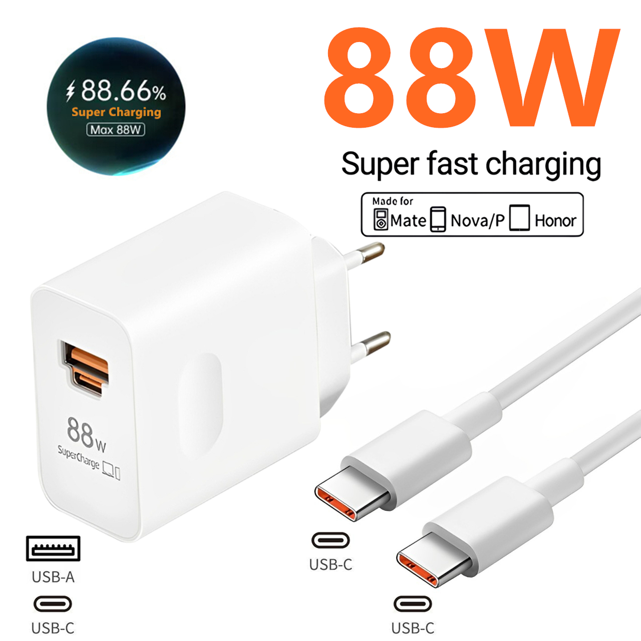 Huawei Nova 12 - 88w max usb a + c