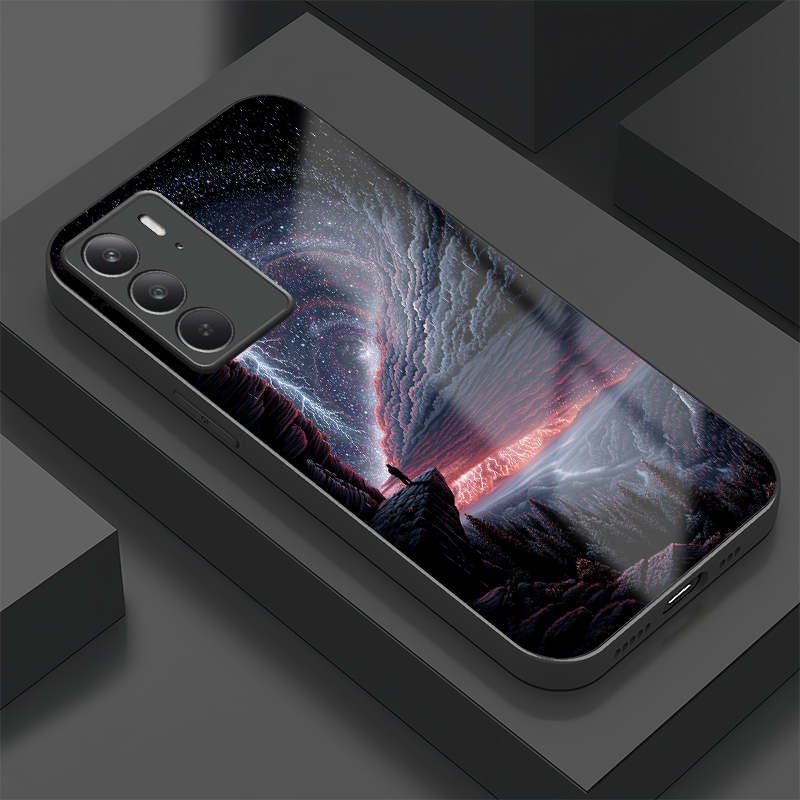 Realme C67 - Moda céu estrelado impressão caso de