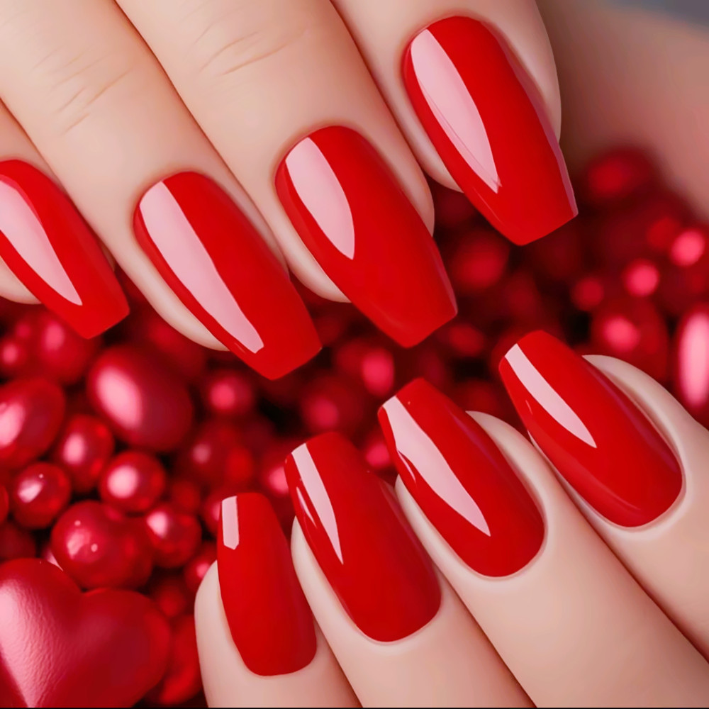 Full Cover Adhesive - 24 pçs natal vermelho imprensa em