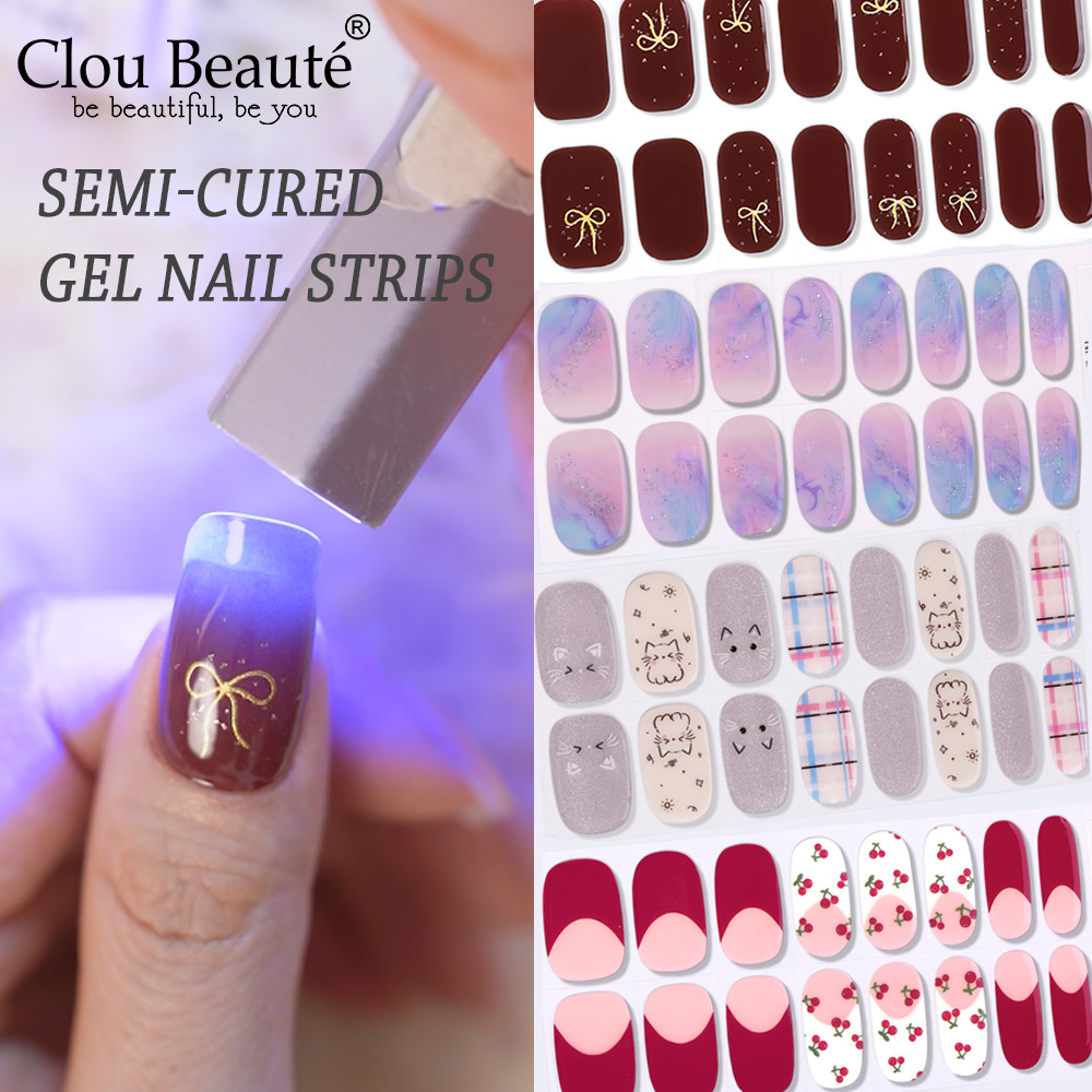Full Cover Adhesive - Adesivos de Unha em Gel Semi-Curados