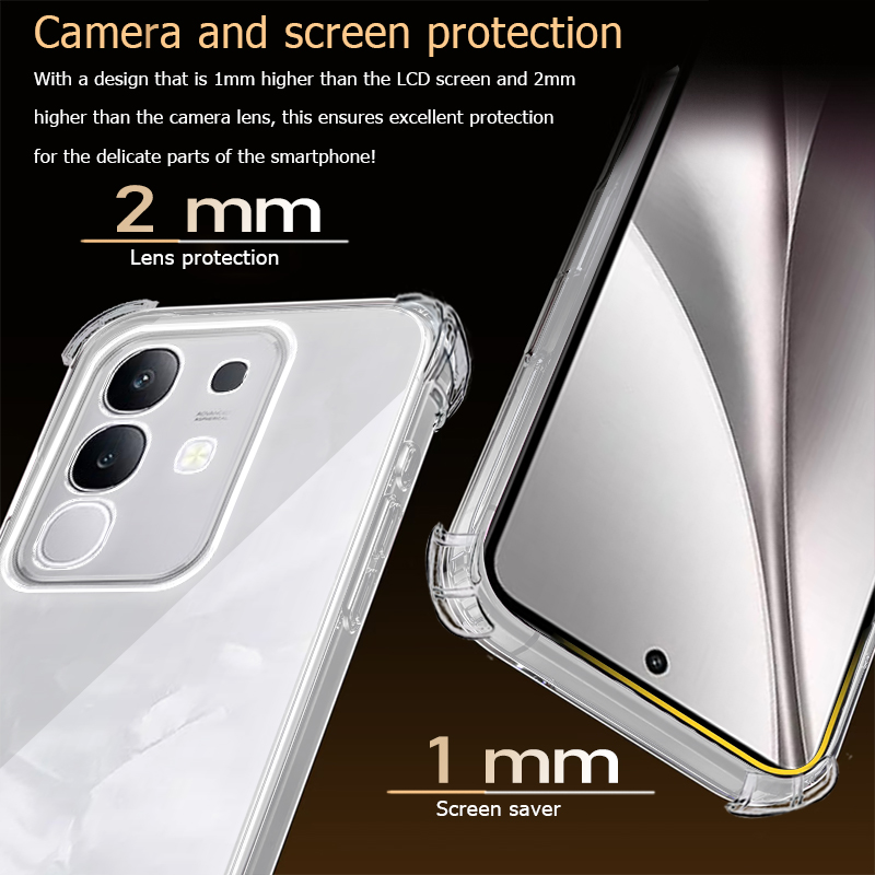 Capa de telefone transparente  - Vivo Y28 avaliação e preço